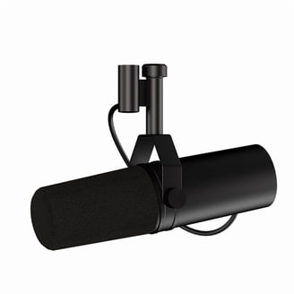 Shure SM7B Cardioid Dynamic Vocal Microphone, Black, Broadcast