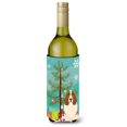 thumbnail image 1 of ""Caroline'S Treasures Bb4146Literk Feliz Árbol De Navidad Basset Hound Botella De Vino Aislante Para Bebidas Abrazador 750 Ml Multicolor"", 1 of 1