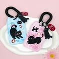 thumbnail image 2 of Y2k Acrylic Photocard Holder Cartoon Cat Card Holder Bank Business Work ID Badge Holder Student Bus Card Protection Case with Neck Strap Pendant, 2 of 9
