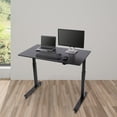 thumbnail image 4 of Stand Up Desk Store Electric Adjustable Height Standing Desk with Locking Casters and Furniture Feet (Black Frame/Black Top, 48" Wide), 4 of 6
