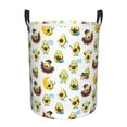 thumbnail image 1 of Balery Funny Avocado In Mexican Clothes Cesta de ropa redonda con asas, impermeable, independiente, para ropa, juguetes, dormitorio y familia-Medium, 1 of 6
