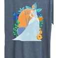 thumbnail image 3 of Disney Princess - Cinderella And Florals - Women's Short Sleeve Graphic T-Shirt, 3 of 5