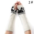 thumbnail image 4 of Winter Arm Sleeves Rabbit Cute Elastic Unisex Thumb Hole Arm Warmers Arm Covers, 4 of 10