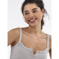 thumbnail image 3 of No Boundaries Cropped Henley Tank Top, Women's, 3 of 5