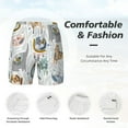 thumbnail image 5 of Sigee Cute Colorful Animal Print Mens Swim Trunks with Compression Liner Quick Dry Swim Stretch Beach Shorts with Pockets,S-3XL, 5 of 7