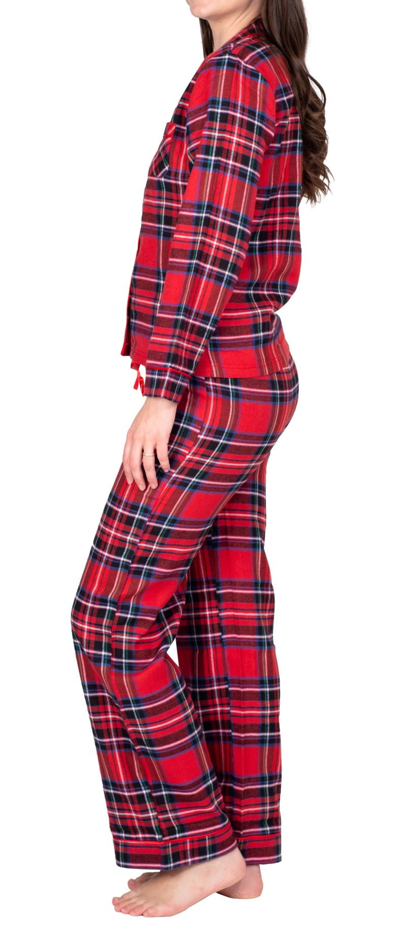 Blis Women's and Women's Plus Sleep Long Sleeve Pajama Pant Set