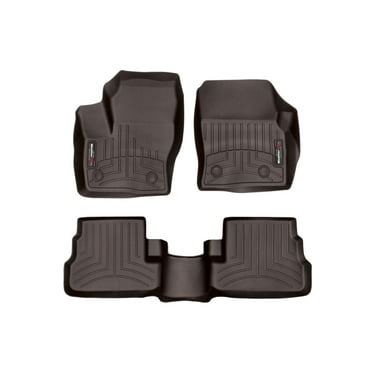 WeatherTech Custom Fit FloorLiners compatible with 2017-2019 Lincoln MKC - 1st & 2nd Row, Cocoa