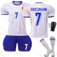 thumbnail image 2 of 2425 French Away European Cup Jersey No. 10 Mbapi Football Clothes 7 Girizman 9 Giloo Team Uniform, 2 of 9