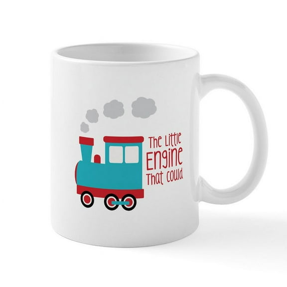 CafePress - The Little Engine That Could Mugs - 11 oz Ceramic Mug - Novelty Coffee Tea Cup
