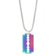 thumbnail image 1 of Collar colgante shaofei Estilo punk hip hop Acero inoxidable Forma de cuchilla Multicolor 51887, 1 of 5