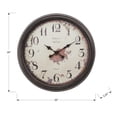 thumbnail image 4 of Monarch Specialties I 9042 - Clocks, 20" Round, Wall Clock, Brown, Transitional, 4 of 4