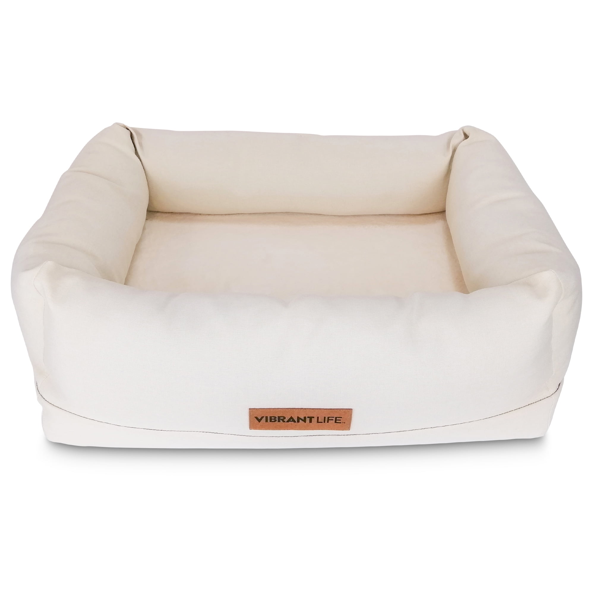 Vibrant Life Deluxe Orthopedic Pet Bed, Beige - Walmart.com - Walmart.com