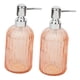 thumbnail image 4 of Dispensador de jabón de vidrio de 2 piezas, resistente y a prueba de fugas, para salón de belleza, botella desinfectante de manos. naranja, 4 of 9