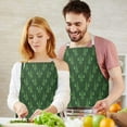 thumbnail image 3 of Green Christmas Tree Apron-Garden Aprons for Women with Pockets-Cotton Linen Waterproof Kitchen Cooking Gardening Aprons Adjustable for Kitchen,Cooking,BBQ and Salon 32"x27", 3 of 7