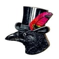 thumbnail image 6 of Magpie Birds Pin Animal Wooden Brooch Sweater Scarf Buckle ClaspJewellery Q3G3, 6 of 9
