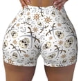 thumbnail image 2 of Goofa Pirate skulls Printed Workout Shorts Women Seamless Scrunch Butt Lifting High Waisted Gym Booty Shorts Elastic Workout Shorts-X-Large, 2 of 8