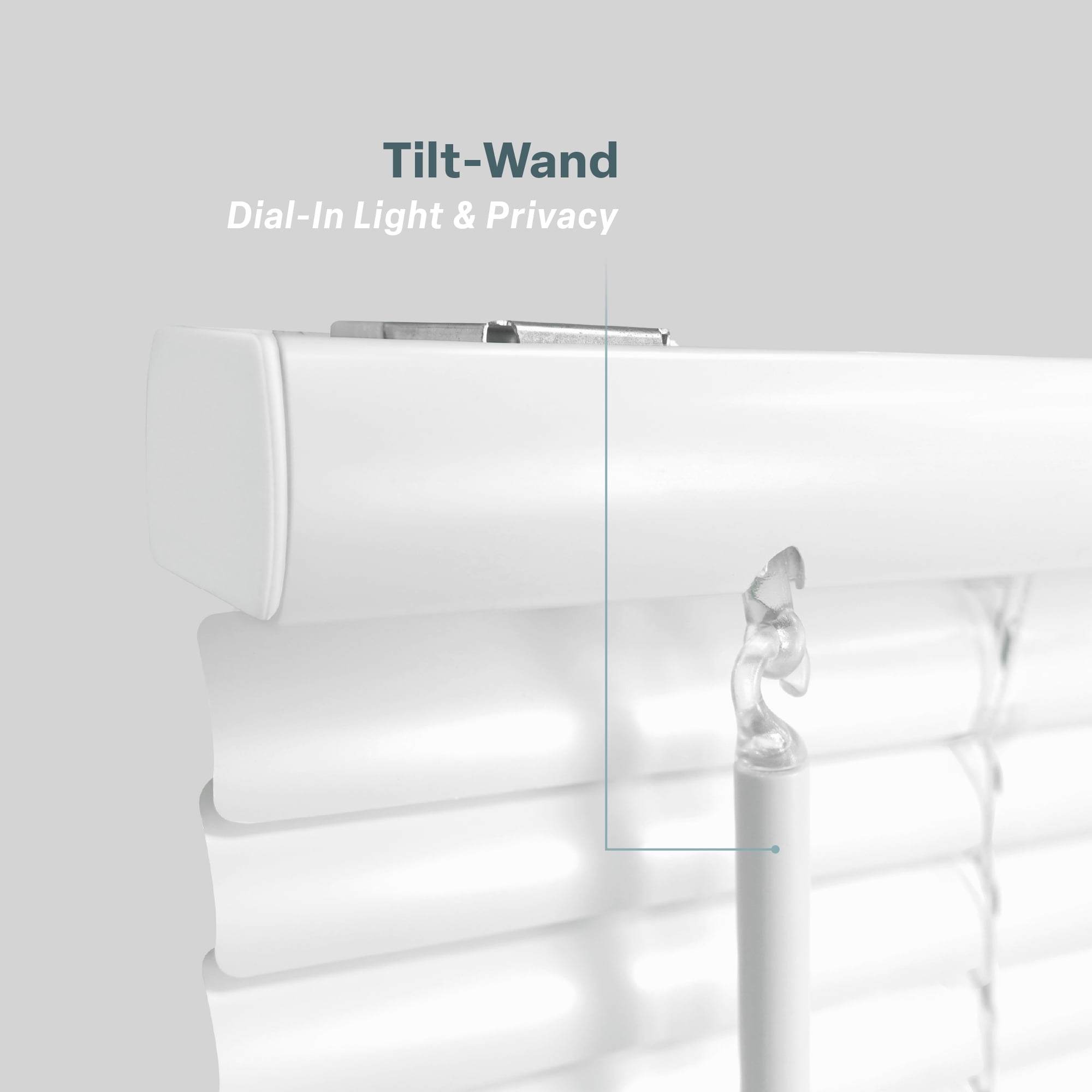 REGAL estate No Drill Cordless 1" Mini Blinds, Magnetic Easy Install Light Filtering Window Blinds, 25" W x 42" H, White