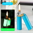 thumbnail image 2 of Blasgw Creative Oil Electric Dual Grinding Wheel Kerosene Lighter Lighter Blue, 2 of 4