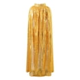 thumbnail image 6 of UJNDER Adult Sequin Lace Cape Carnival Cape Coat for Stylish Performance and Fashionable Events Gold, 6 of 8