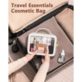 thumbnail image 2 of Bolsa de maquillaje Soimeat Clear Impermeable Transparente Beige, 2 of 7