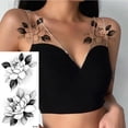 thumbnail image 1 of NARABB Sketch Tattoos Stickers Abstract Stickers Rose Flowers, 1 of 2