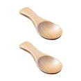 thumbnail image 3 of 2pcs Wooden Salt Spoons Mini Milk Powder Spoon Short Handle Ice Cream Scoop Kitchen Accessories (Natural Color), 3 of 8
