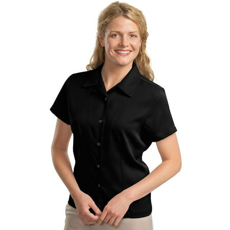 Open Collar Shirt - Port Authority Women's Perfect Open Collar Classic Camp Shirt