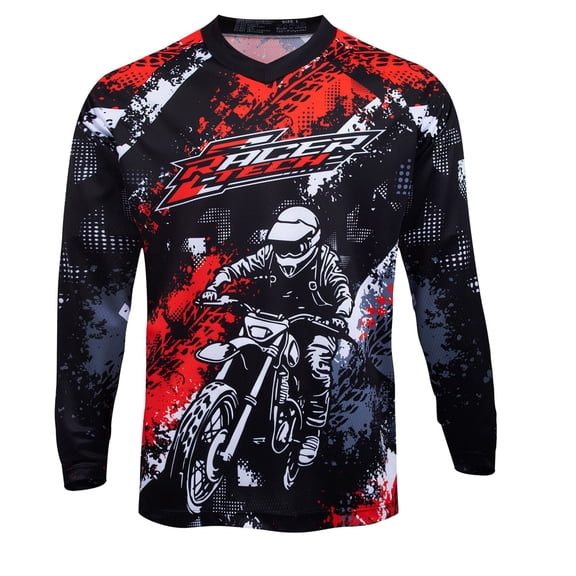 Men's mountain bike jerseys with long sleeves and caps, MTB cross-country jerseys, quick-drying downhill and motocross shirts
