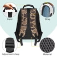 thumbnail image 3 of KEIAHUAN Brown Camo Duck School Backpack for Kids, Easy Clean Stain Resistant Fabric Daypack, Large Capacity 17 Inch Student Backpack Fits 14 Inch Laptop, for Boys Girls Outdoor Camping Trips, 3 of 5