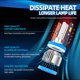 thumbnail image 2 of H8 H9 H11 Car High Low Beam 12000LM Car Head Lamp Bulb 6500K 50W IP68 Impermeable Hugtrwg Accesorios para autos y motos, 2 of 9
