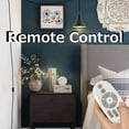 thumbnail image 4 of FSLiving Swag Plug-in Vintage Pendant Lamp Exterior Black and Interior White Shade with Remote Control with Dimmable E26 Bulb Simple Style Lighting Fixitures 15ft UL Black Cord and Socket, 4 of 9