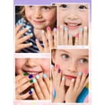 thumbnail image 4 of Uñas postizas para niños EBANKU de Press on Nails, 288 piezas, con pegamento y pestañas, 4 of 7