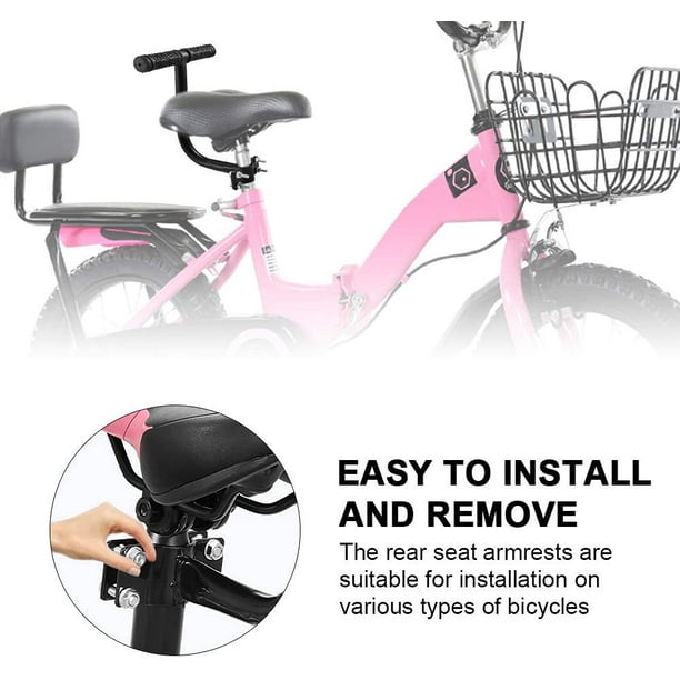 Acheter Poignée de siège arrière de vélo, poignée de sécurité pour enfants,  accoudoir de siège arrière de vélo