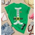 thumbnail image 3 of S4E Women's Santa Suit Elf Christmas Holiday Costume T-Shirt Small Irish Green, 3 of 4