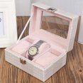 thumbnail image 4 of Estuche para guardar relojes y joyas de estilo retro chic, de color blanco, portátil y elegante para una elegancia atemporal, 4 of 7