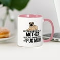 thumbnail image 3 of CafePress - Pug Mom Mugs - 11 oz Ceramic Mug - Novelty Coffee Tea Cup, 3 of 4