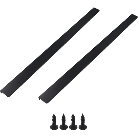 Cabinets Drawers Edge Pulls,Edge Finger Tab Pulls,Cabinet Handles Edge Pulls for Cabinets Finger Cabinet Handles ConceaTab Pulls for Kitchen Drawer (Bla, 1000*35*18mm/39.37*1.37