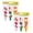 A 6Pack, variant on 6Pcs Baby Pacifier Clips Set Universal Holder Leash For Boys And Girls Teething Toys Teethers Cute Cartoon Dummy Baby Fixing Clip