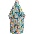 thumbnail image 6 of Oversized Blanket Hoodie,Adult Snuggle Fleece Wearable Blanket Fluffy Giant Hooded Sweatshirt, 6 of 12