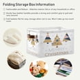 thumbnail image 5 of FREEAMG Vintage 3D Christmas Tree Snowsalf Storage Bin for Toy Storage Basket Dirty Clothes Sundries Office Home Closet Organizer Waterproof Laundry Basket, 1 PCS, 5 of 7