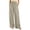 Gray, variant on Womens Casual Ruffle High Waist Pants Elastic Waist Straight Wide Leg Vacation Lounge Cargo Pants with Pockets
