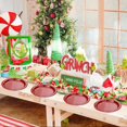 thumbnail image 4 of PTECDROTS 50 Pcs Assiettes en Papier Rouges, Assiettes en Papier de 9 Pouces Assiettes de Noël Vaisselle Assiettes Rondes pour Fournitures de Fête de Noël Rouges Usage Quotidien Fournitures pour Fêtes de Mariage et d'Anniversaire, 4 of 7