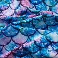thumbnail image 6 of RTKFRFLM Girls Long Sleeve Rash Guard Purple Fish Scale One Piece Swimsuit with Zipper for Kids UV Protection, 6 of 6
