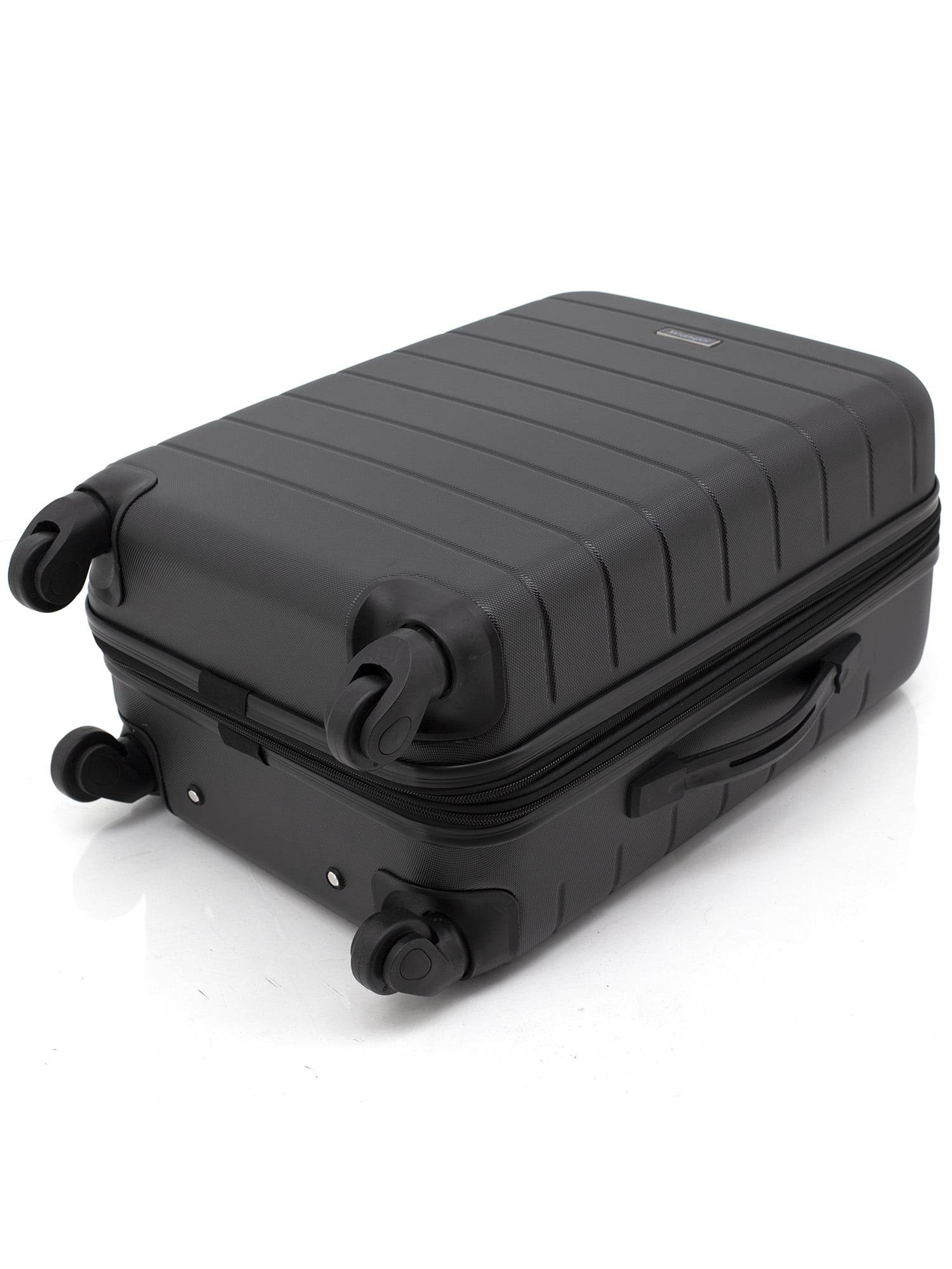 Wrangler 20" Unisex Hardside Spinner Rolling Luggage, Black