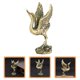 thumbnail image 3 of Estatua de grulla china en miniatura, figura de grulla de latón, decoración del hogar, regalo de inauguración de la casa, 3 of 7