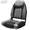High Back-Black&Gray-1PC, variant on Low Back Folding Boat Seat, Waterproof Captain Chair with Thick Padding, Aluminum Hinges & Stainless Steel Hardware White & Blue