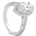 thumbnail image 2 of Pompeii 2 1/4Ct Marquise Halo Nature Inspired Lab Grown Diamond Engagement Ring 14k Gold, 2 of 5