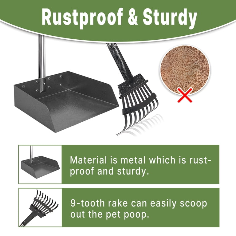 Zalalova Large Pooper Scooper for Dogs with Extended Handle photo 7