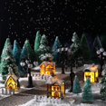 thumbnail image 4 of 27 Pcs Christmas Village Sets Christmas Village Street Accessories LED Lighted Tree Crafted Poly Resin Ornament Holiday Party Decor$$Home Decor, Kitchen, & Other, 4 of 8