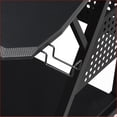 thumbnail image 6 of Music Desk with Keyboard Tray, Cable Management & Wheels, Black Finish | Black | Synthetic Wood, 6 of 8